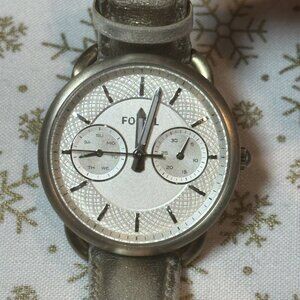 Fossil Tailor ES3912 Watch Women Leather‎ Analog Dial Quartz New Battery Video